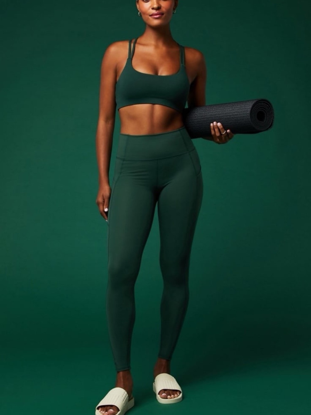 Fabletics Oasis PureLuxe High-Waisted Legging - Everpine